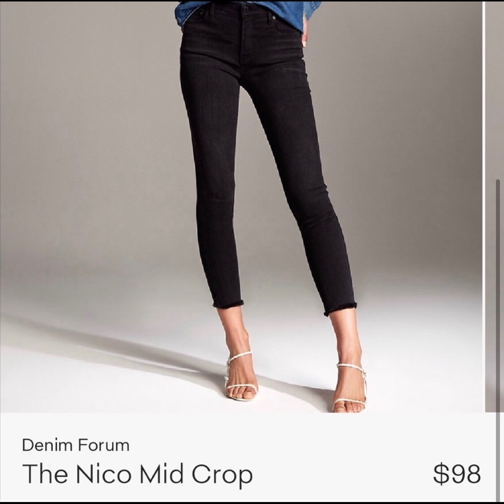 Black denim forum jeans (size 25)